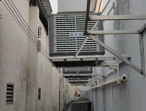 胶鞋厂工位降温设备安装案例